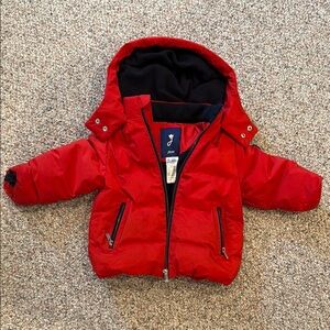 Jacadi Red Hooded Kids Jacket